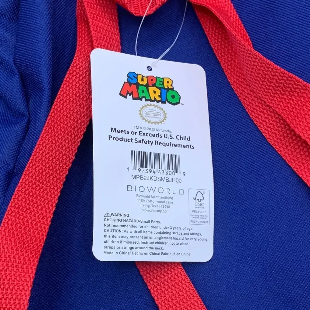 Nintendo | Super Mario | MARIO LUIGI TOAD YOSHI MINI BACKPACK